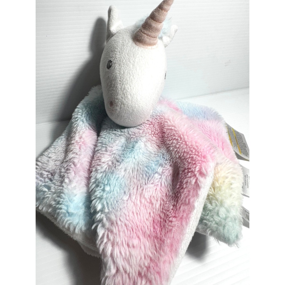 UGG Rainbow Unicorn Polar Tie Dye Lovey Security Blanket Pink Blue Pastel Plush